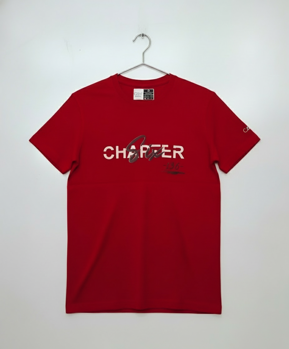 Chapter 6 Printed Red T-Shirt - Premium Cotton (220 GSM)