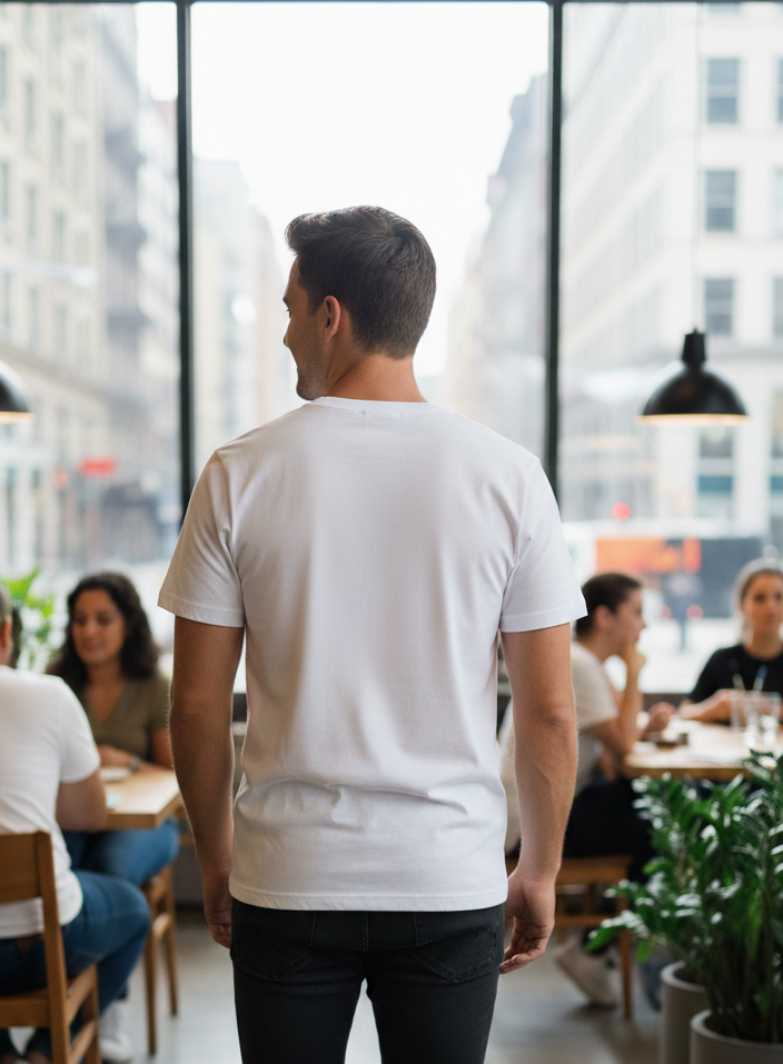 Just Chill Printed White Men's T-Shirt - Premium Cotton (220 GSM)