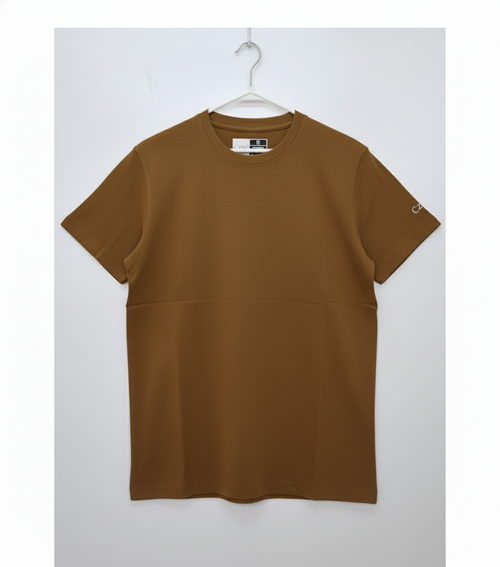 Brown Plain Solid T-Shirt - Premium Cotton (220 GSM)