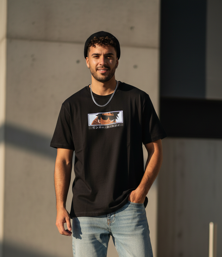 Goku printed black men's t-shirt - Premium Cotton (220 GSM)