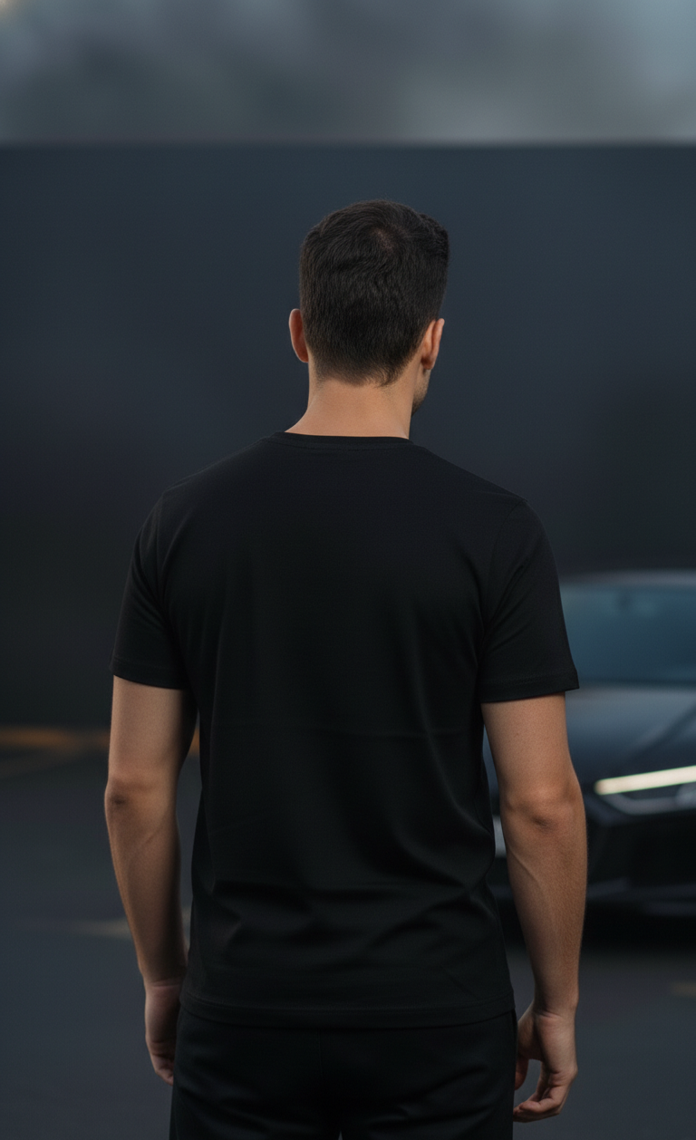 Just Chill Printed Black Men's T-Shirt - Premium cotton (220 GSM)